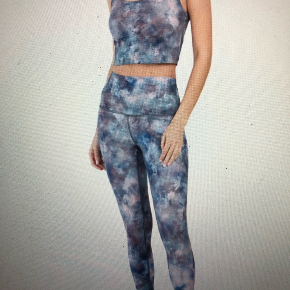 Evolution and Creation tie dye sport tank /legging